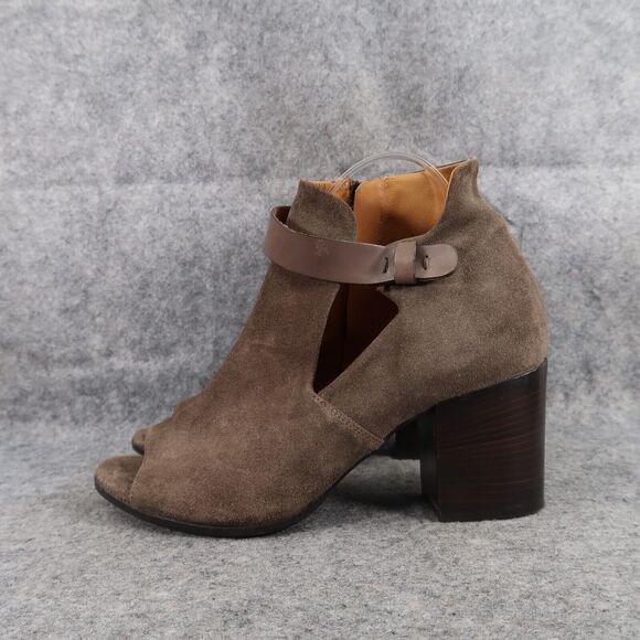 Alberto Fermani Shoes Womens 39 Booties Fashion Leather Cutout Open Toe Brown - Picture 4 of 16